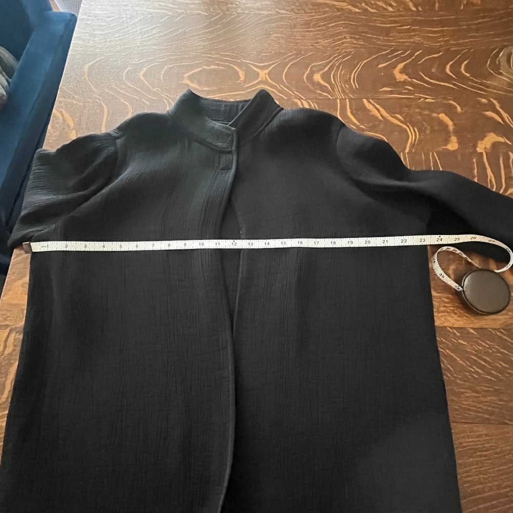 Elegant Black Open Front Cardigan/Jacket - Picture 6 of 7